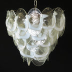 Mazzega Murano Transparent White Glasses Chandelier product image