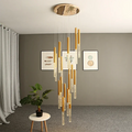 Mina Crystal Entryway Light Fixtures High Ceiling for high ceiling staircase and foyer lighting