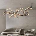 Wanos Crystal Flower Branch Chandelier for Staircase by Bling Lighting Studio