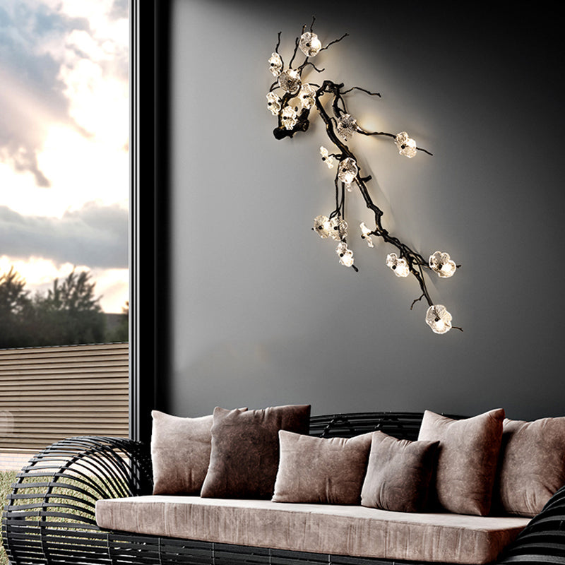 Plum Blossoms Branch Wall Lamp by Bling Lighting Studio