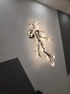 Plum Blossoms Branch Wall Lamp by Bling Lighting Studio