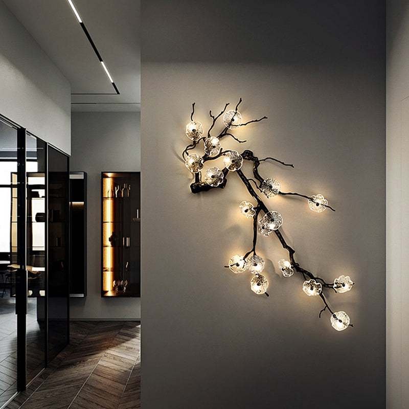 Plum Blossoms Branch Wall Lamp by Bling Lighting Studio