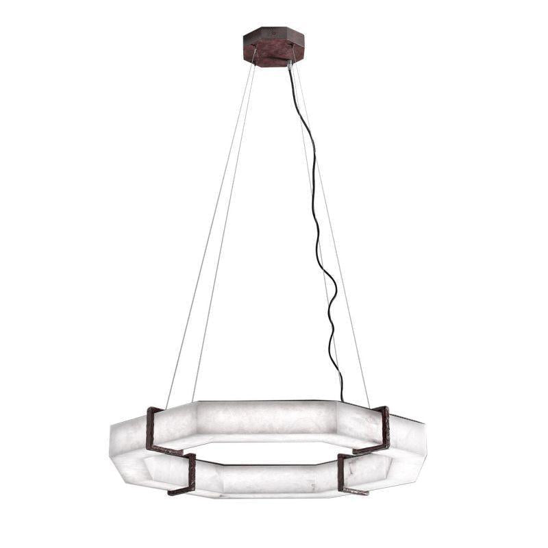 Modern Creative Retro Alabaster Chandelier by Bling Lighting Studio