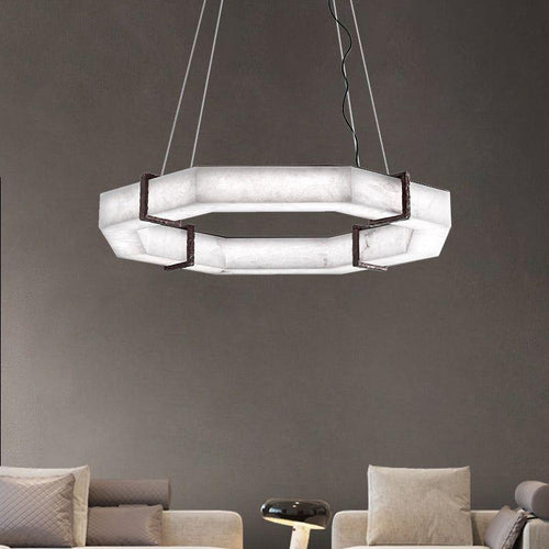 Modern Creative Retro Alabaster Chandelier by Bling Lighting Studio