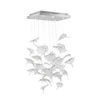 Multicolor Crystal Maple Leaf Chandelier