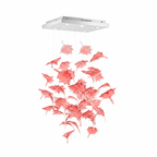 Multicolor Crystal Maple Leaf Chandelier