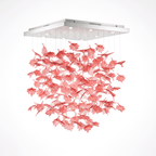 Multicolor Crystal Maple Leaf Chandelier