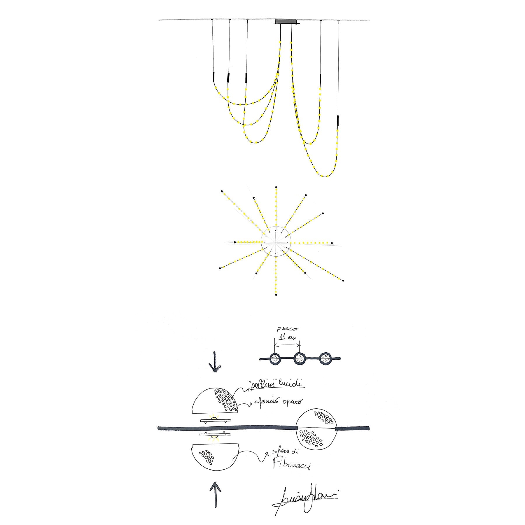 Multidot Chandelier