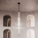 Minimalist Multiple Light Point Chandelier detail view