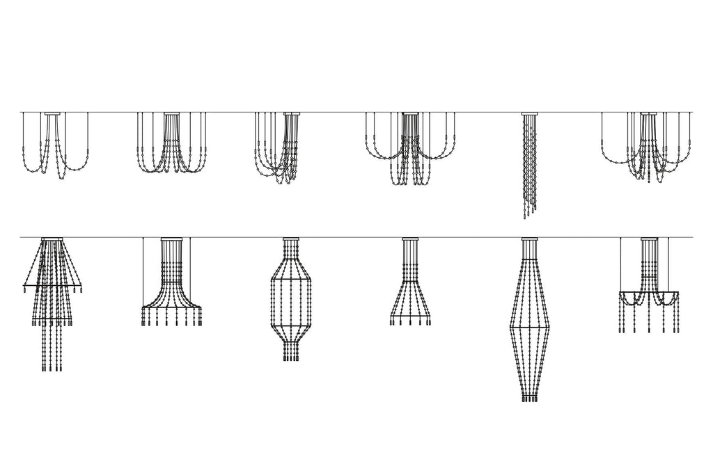 Multidot Chandelier