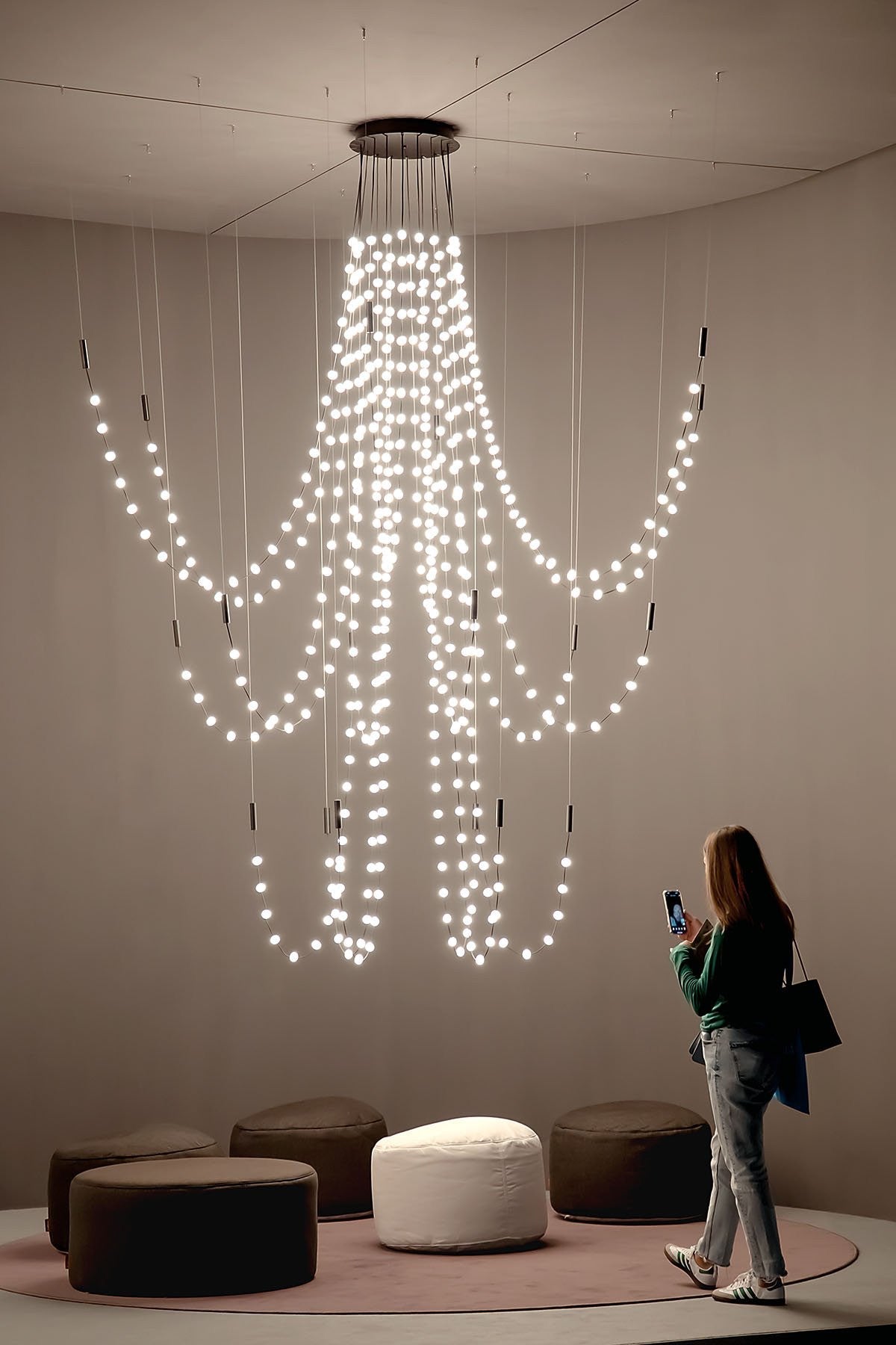 Minimalist Multiple Light Point Chandelier product image