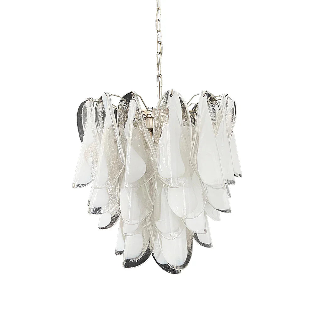 Vintage Murano Rondini Glass Chandelier by Bling Lighting Studio