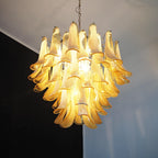 Vintage Caramels Glass Murano Petals Chandelier product image