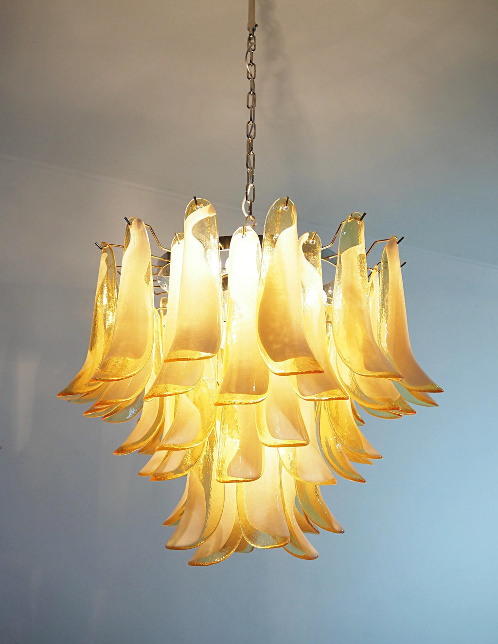 Vintage Caramels Glass Murano Petals Chandelier product image