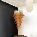 Murano Amber Felch Spiral Chandelier product image