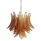 Murano Amber Ferns Glass Chandelier product image