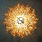 Murano Amber Ferns Glass Chandelier product image