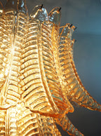 Murano Amber Ferns Glass Chandelier product image