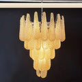 Vintage Amber Murano Glass Petals Drop Chandelier product image