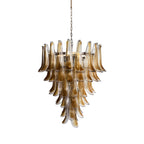 Murano Amber Glass Petals Chandelier product image
