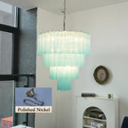 Murano Blue Glass Tubes Chandelier product image