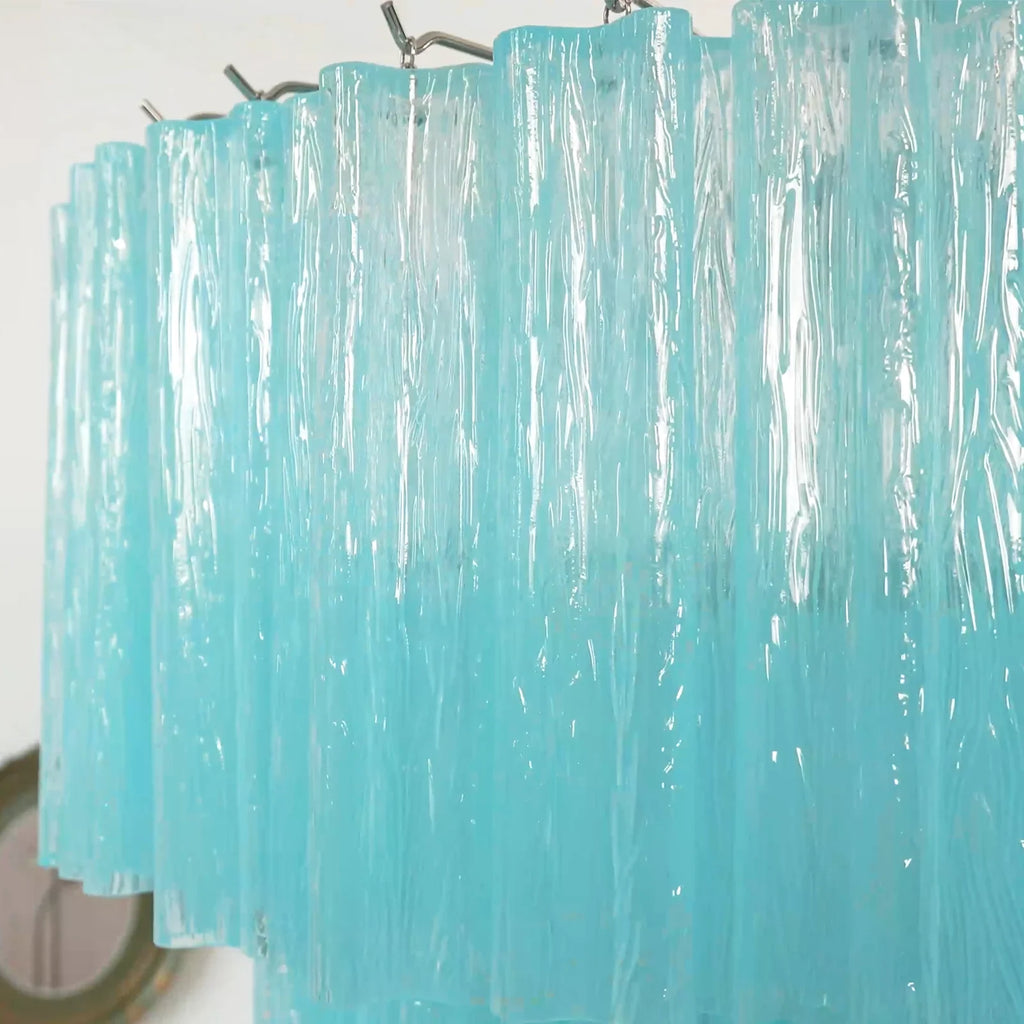 Murano Blue Glass Tubes Chandelier product image