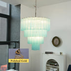 Murano Blue Glass Tubes Chandelier product image