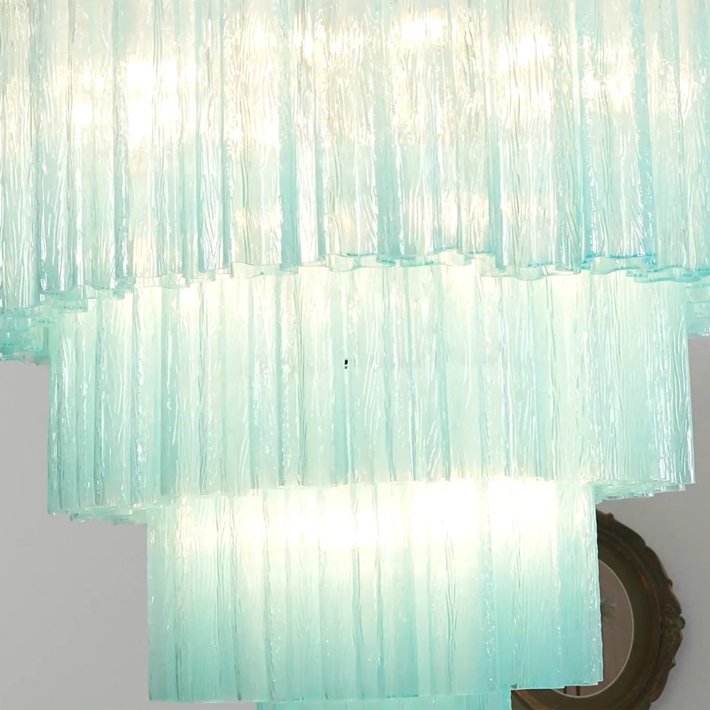 Murano Blue Glass Tubes Chandelier product image