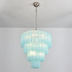 Murano Blue Glass Tubes Chandelier product image