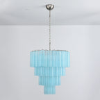 Murano Blue Glass Tubes Chandelier product image