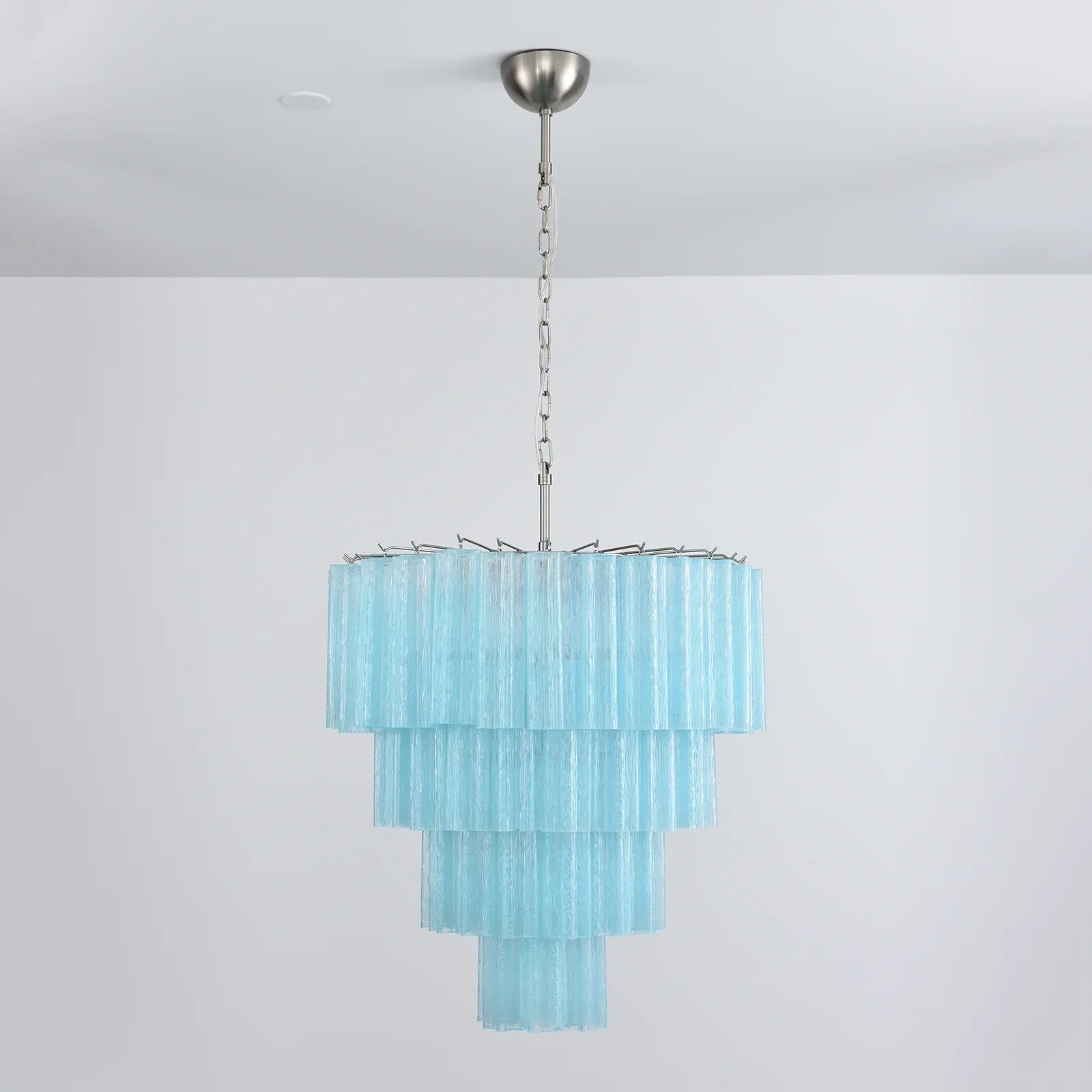 Murano Blue Glass Tubes Chandelier product image