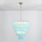 Murano Blue Glass Tubes Chandelier product image
