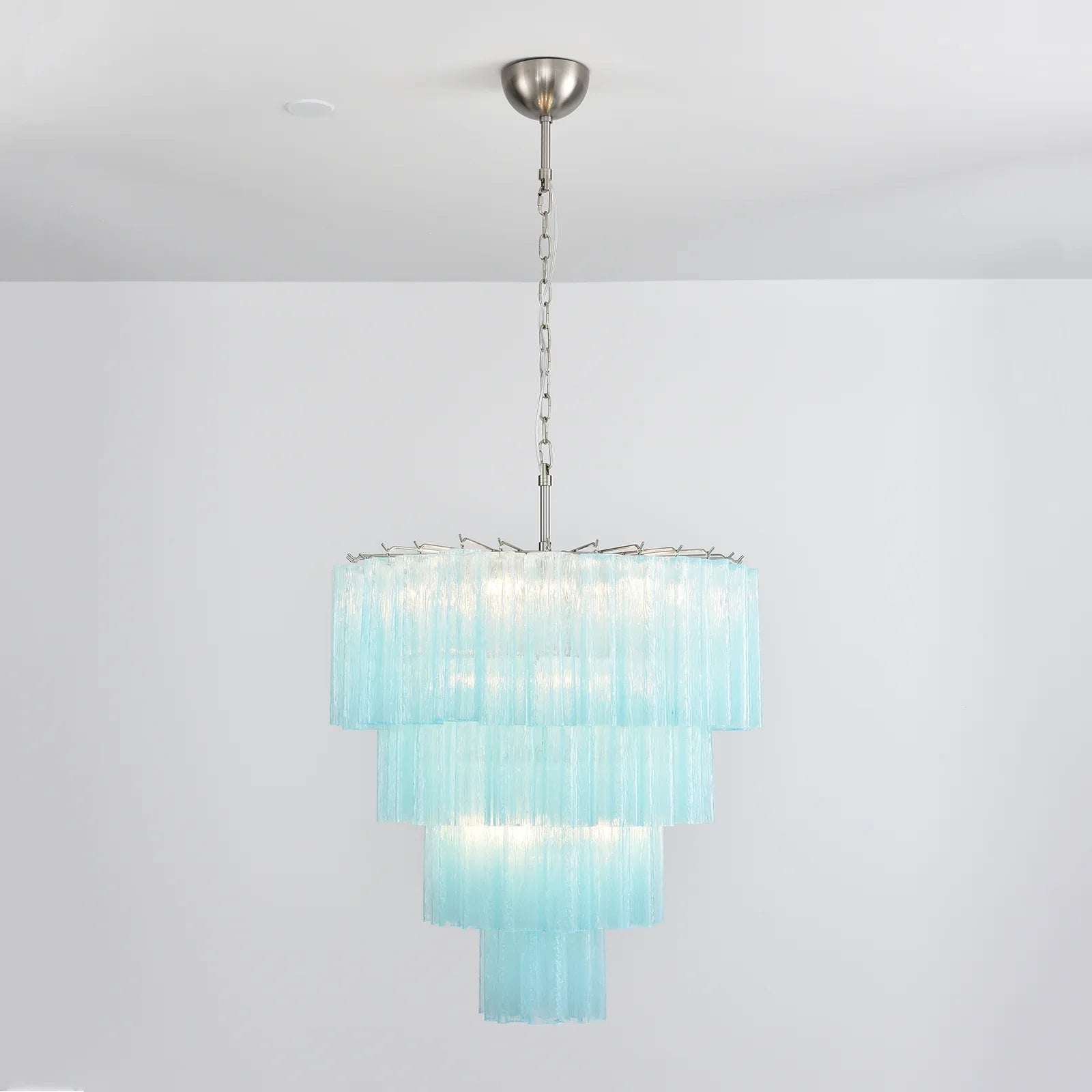 Murano Blue Glass Tubes Chandelier product image