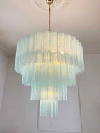 Murano Blue Glass Tubes Chandelier product image
