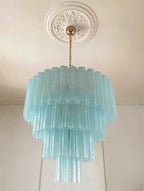 Murano Blue Glass Tubes Chandelier product image