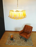 Murano Caramel Glass Petal Chandelier product image