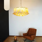 Murano Caramel Glass Petal Chandelier product image