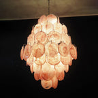Huge Vintage Murano Pink Disks Chandelier product image