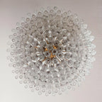 Murano Poliedri Faceted Transparent Glass Chandelier product image