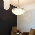 Murano Poliedri Faceted Transparent Glass Chandelier product image