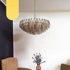 Murano Poliedri Faceted Multicolor Glass Chandelier product image