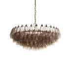 Murano Poliedri Faceted Smoked Glass Chandelier product image