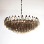 Murano Poliedri Faceted Smoked Glass Chandelier product image