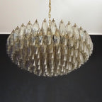 Murano Poliedri Faceted Smoked Glass Chandelier product image