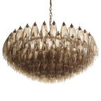 Murano Poliedri Faceted Smoked Glass Chandelier product image