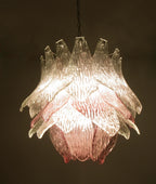 Vintage Murano Transparent Amethyst Glass Chandelier product image