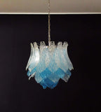 Vintage Murano Transparent Blue Glass Chandelier product image