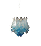 Vintage Murano Transparent Blue Glass Chandelier product image