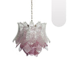Vintage Murano Transparent Amethyst Glass Chandelier product image