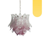 Vintage Murano Transparent Amethyst Glass Chandelier product image